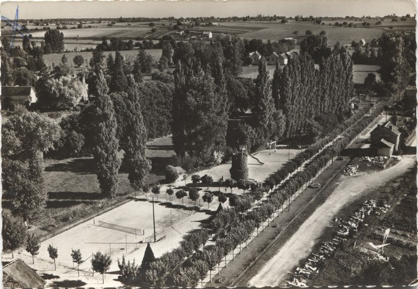 cpa ligueil aerien parc 1965