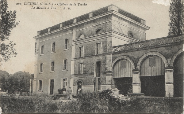 cpa Ligueil moulin touche 1917