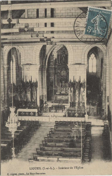 Eglise ligueil 1911