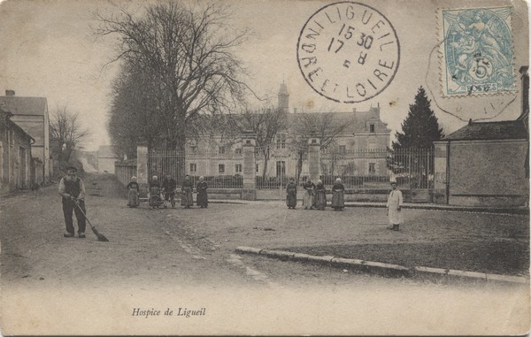 cpa Ligueil HOSPICE 1905
