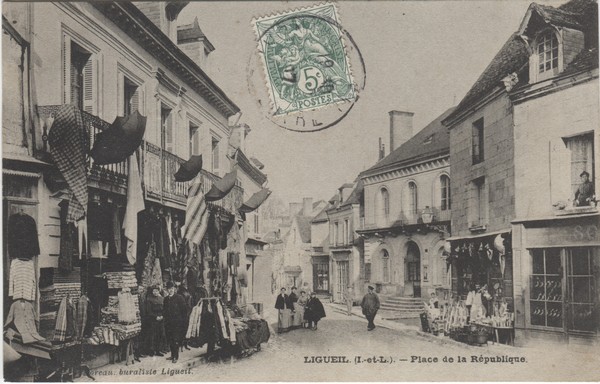 cpa Place de la Rpublique 1907